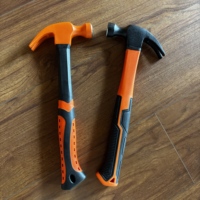 Marteau à griffes en fibre de verre avec manche en caoutchouc de qualité industrielle 16 oz - Outil à main de quincaillerie - Prise en charge OEM personnalisée