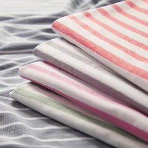 Benutzer definierte Baumwolle Garn gefärbte PK Stoff Active wear Streifen Pique Polo Stoff für Baby und Kinder Kleidungs stücke