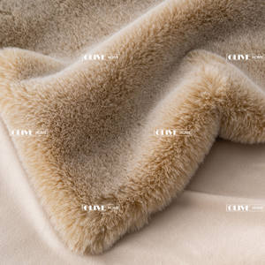 Tela de piel sintética esmerilada para <span class=keywords><strong>Manta</strong></span>, abrigo de ropa, zapatilla, proveedor de tela de piel sintética descargada, <span class=keywords><strong>manta</strong></span> suave Minky de fábrica - Product Image 5