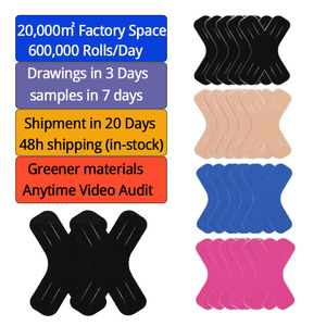 Cinta adhesiva <span class=keywords><strong>de</strong></span> kinesiología precortada en forma <span class=keywords><strong>de</strong></span> X, cinta deportiva <span class=keywords><strong>para</strong></span> rodillas, tobillos, hombros, alivio del <span class=keywords><strong>dolor</strong></span> muscular y soporte articular - Product Image 1