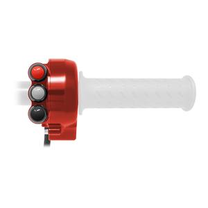 Cache de commande d'accélérateur avec interrupteur de guidon intégré pour Aprilia RSV4/TUONO V4 (Rouge) - Product Image 6