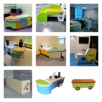 Table d'examen pédiatrique réglable DIERLUN DL-CD005 pour hôpital, bureau de réception de clinique - Bureau durable