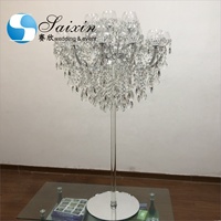 Jiuzin — bougeoirs à 18 bras en cristal, support de fleurs magnifique pour centre de table de mariage, ZT-325L
