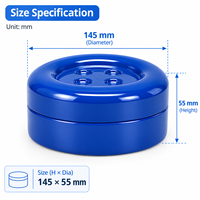 Boîte en fer blanc personnalisée en forme de bouton, étui de rangement portable en métal pour bonbons, bijoux et emballage cadeau