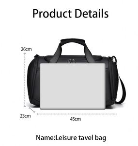 Nouveau sac de sport unisexe de luxe, imperméable, en cuir PU, avec poignée confortable, sac à bandoulière de loisirs - Product Image 5