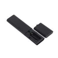 Télécommande sans fil RF en silicone noir à 18 touches avec commande vocale pour l'automatisation de la maison, souris aérienne, télécommande TV