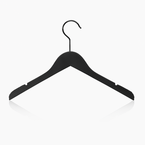 Modern Anti-Slip Wooden Clothes Hanger With Iron Components, High Quality Hotel & Boutique Style, Personalizable Color Coated, S - Product Image 1