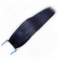 Meilleures ventes de tresses coréennes Extensions de cheveux humains Vrigin chinois de couleur grise