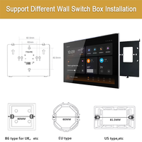 Écran tactile capacitif intelligent Android PoE 10,1 pouces tout-en-un mural avec design coulissant en alliage d'aluminium