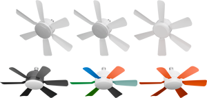 40 Wát thay đổi màu sắc LED bóng đèn <span class=keywords><strong>fan</strong></span> hâm mộ E27 B22 ổ cắm quạt trần với đèn có thể tháo rời 6 Blades tường điều khiển - Product Image 6