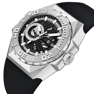 OEM Pagani Design YS007 reloj esqueleto mecánico de lujo para hombre con banda de goma de lujo original 10ATM resistente al agua esfera automática - Product Image 1