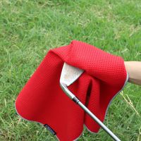 Serviette de golf Gahumi Polyester Sublumation Velour Nouvelle serviette de golf de qualité machine avec clip et brosse