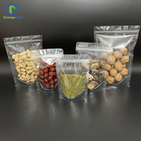Sacs transparents de qualité alimentaire refermables à fermeture éclair pochette de sac à fermeture éclair en plastique sac d'emballage alimentaire pour aliments secs haricots noix