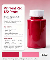 Pigment rouge 122 à base d'eau, pâte de quinacridone, dispersion magenta pour revêtements automobiles et encres d'impression