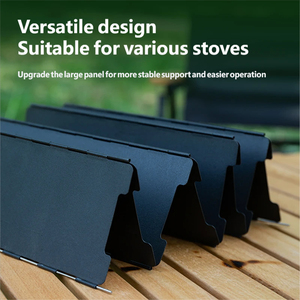 Protection contre le vent de haute qualité pour cuisinière à <span class=keywords><strong>gaz</strong></span> à 8 plaques, <span class=keywords><strong>camping</strong></span> en plein air, pique-nique, brûleur de cuisson, écran coupe-vent, déflecteurs de vent - Product Image 4