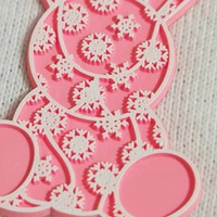 Autocollant d'étiquette en silicone 3d personnalisé transfert de chaleur vinyle bébé avec boucle anneau triangulaire transfert de chaleur en caoutchouc plat pour vêtement