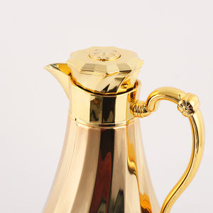 กาน้ำชาคุณภาพสูง Mayflower รุ่น Golden Teapot Dallah ขนาด 1000 มล. กระติกน้ำร้อนแบบอาหรับ เก็บความร้อน กาต้มกาแฟแบบอาหรับ - Product Image 3