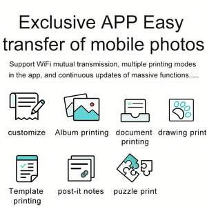 Appareil photo numérique instantané pour enfants, mignon, dessin animé panda, sport, impression numérique, application WiFi, écran 2,4 pouces, vidéo HD 1080p, impression photo en un clic - Product Image 4