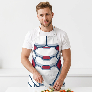 Tabliers de restaurant et de bar avec impression par sublimation intégrale sur le devant pour les professionnels, tabliers personnalisés avec logo par sublimation - Product Image 5