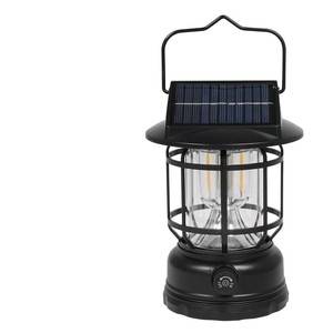 Lampe de <span class=keywords><strong>camping</strong></span> rétro à énergie solaire, éclairage portable pour le plein air, pour les campings et les tentes, longue durée, jardin, terrasse, garantie 1 an - Product Image 5