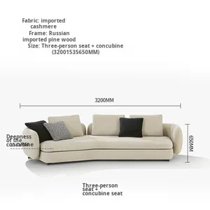 Sofá Seccional Curvo Estilo Normcore Italiano para <span class=keywords><strong>Poliform</strong></span>, Sofá Erman con Relleno de Esponja - Product Image 5
