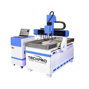 TechPro Hobby kleine Größe 600 * 1200 mm CNC-Förmer 3-Achsen-Holzschnitzmaschine für Mdf-Stabholz und Acryl