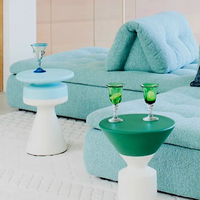 Ensemble de canapés en velours crème français, carré, réglable, double face, rembourré en éponge, OEM pour salon, hôtel et mobilier de café
