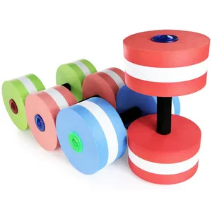 2024 Trung Quốc nhà sản xuất nổi quả tạ phong cách EVA nước thể dục nhịp điệu barbells Yoga quả tạ nổi quả tạ thủy sản barbells