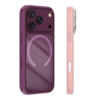 Fabricant d'étuis de téléphone OEM, étui de téléphone hybride magnétique TPU+PC, transparent mat pour iPhone 15 16 17 18 Pro Max