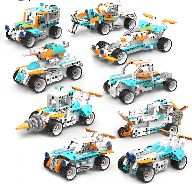 320PCS Advanced STEM Robotics Kit 9-Modes Build Program APP Remote Control Educational Plastic Building Block Toy for Kids