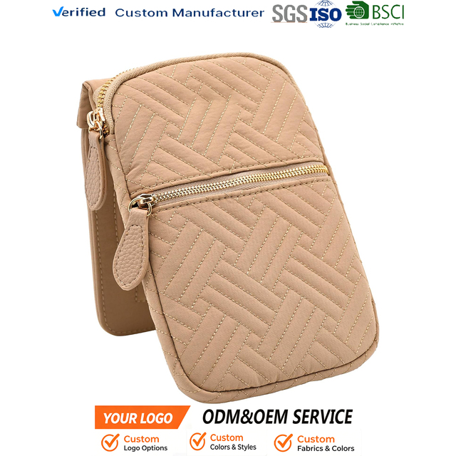 Magnetic Snap Lock Phone Pouch RFID Blocking Nylon Slim Storage for Women Outdoor Travel Daily Errand Custom Magnetic Hip Pouch