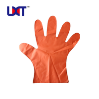 Gants jetables en TPE résistants à la chaleur, imperméables, écologiques, d'épaisseur moyenne, flexibles, à texture lisse pour le nettoyage et l'utilisation en cuisine