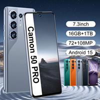 Teléfono Móvil 5G Camon 50 Pro 2026, Gran Venta, 512GB, Doble SIM, Android 15 Original, Desbloqueado, 16GB RAM, 1TB ROM