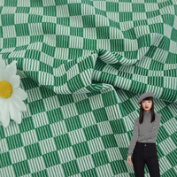 Rouleaux de tissu côtelé à haute élasticité de concepteur personnalisé écologique vêtements de yoga vêtements extensibles vêtements de sport tissus à carreaux pour vêtements