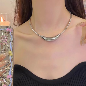 Full Body Titanium Steel Christian Geometric Bamboo High-End Curved Tube <strong>Choker</strong> Necklace Unisex <strong>Fashion</strong> Versatile Anniversary - Product Image 4