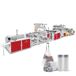 Tự động nhựa vẽ băng dây rút túi rác trên cuộn Máy làm - Product Image 1