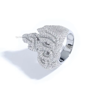 Hip Hop <b>Fire</b> Talisman Zircon Ring Fashion Trend Personality Jewelry Men's Ring - Product Image 5