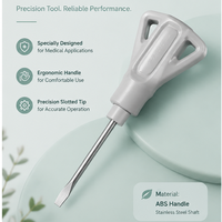 Fabricant de moules d'injection plastique pour tournevis manuels médicaux à fente avec insert métallique et surmoulage