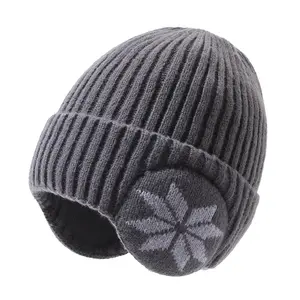 Winter Fashion Warm Knit Men With Thick Hat Women Outdoor Ear Protection Winter Hats