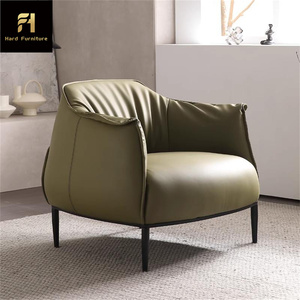 Sofá perezoso de ocio individual de lujo ligero italiano, sillón personalizado de alta calidad para restaurante, sala de estar, salón <span class=keywords><strong>y</strong></span> recepción - Product Image 2