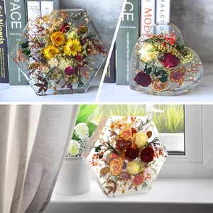 แม่พิมพ์เรซิ่นซิลิโคน 3 ชิ้น สำหรับงานหล่อเรซิ่นอีพ็อกซี่ งานฝีมือ ทำที่คั่นหนังสือรูปดอกไม้ งานศิลปะ DIY (3 ชิ้น) - Product Image 4