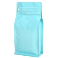 Sacs Ziplock en PE Personnalisables (Couleur/Taille/Épaisseur) avec Fond Carré et Fermeture Éclair Supérieure, Anti-Humidité, pour Emballage Alimentaire (Café, Gelée, Snacks)