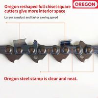 Chaîne de tronçonneuse en acier trempé Oregon, semi-ciselée/ciselée pleine, pour la coupe professionnelle du bois