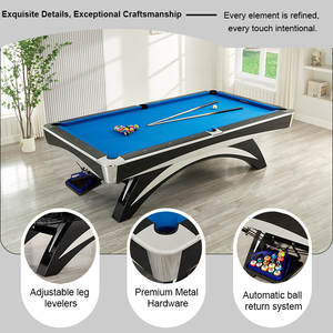 Mesa de billar de torneo de fábrica de 30 años, mesa de billar popular para Snooker para clubes de billar de Filipinas o mesa de billar - Product Image 4