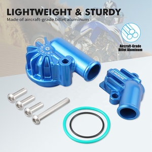 NICECNC para Raptor700, Cubierta de Junta de Bomba de Agua de Entrada y Salida de Aluminio, Termostato para Yamaha <span class=keywords><strong>Raptor</strong></span> 700 2006-2025 <span class=keywords><strong>700R</strong></span> <span class=keywords><strong>2009</strong></span> 11-26 - Product Image 4