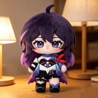 Peluche Anime Personnalisée, Figurine en Peluche, Conception OEM, Personnage de Dessin Animé, Poupées Kpop Violettes pour Cadeau Unique, Vente en Gros