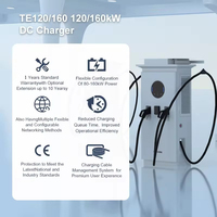 Chargeur EV double pistolet CCS2 120kW/160kW DC, station de charge rapide 250A, nouvelle station de charge pour voitures électriques, usage commercial