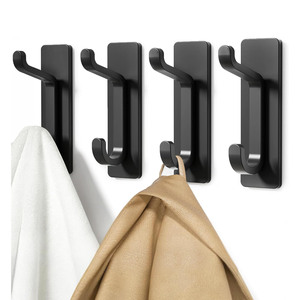 Gancho de Pared Autoadhesivo de Acero Inoxidable Resistente, Simple y Duradero, 8*8*8cm, Sin Necesidad de Taladrar, para Abrigos, Batas y Toallas - Product Image 1