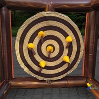 2025 nouveau Design carnaval Sport jeux Double hache gonflable lancer jeu interactif à vendre