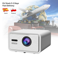 Projecteur Flixtone D9W Mini 4K compatible, 2500 ANSI Lumens, 1080P FHD, Android LED, autofocus, Home Cinéma, en stock UE